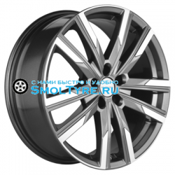 Khomen Wheels 7,5x19/5x100 ET28 D57,1 KHW1905 (FAW Bestune T77) Gray-FP