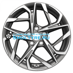 Khomen Wheels 7x17/5x114,3 ET45 D60,1 KHW1716 (Changan/Geely/Lexus/Toyota) Gray-FP (конус)