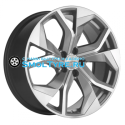 Khomen Wheels 8,5x20/5x112 ET20 D66,5 KHW2006 (Q8) Brilliant Silver-FP