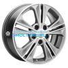 Khomen Wheels 6x16/5x114,3 ET43 D67,1 KHW1603 (Creta/Seltos) G-Silver-FP