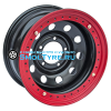 Off-Road Wheels 10x16/5x139,7 ET-44 D110 УАЗ черный с бедлоком (красный)