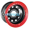 Off-Road Wheels 8x16/6x139,7 ET-19 D110 Тойота Ниссан с бедлоком (красный) черный